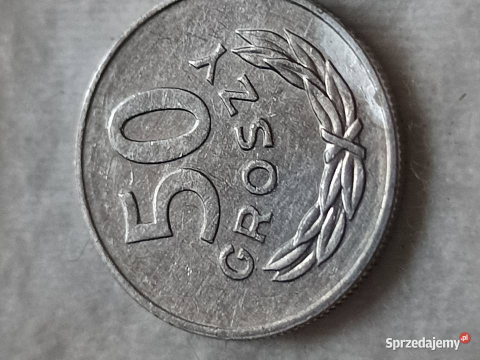 Sprzedam monete 50 groszy 1985 skretka zle bity Chełm
