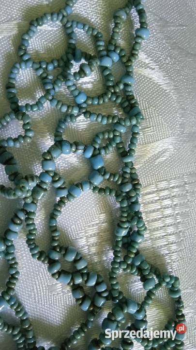 KOLIA NASZYJNIK Z TURKUSOWYCH KORALIKÓW Piła