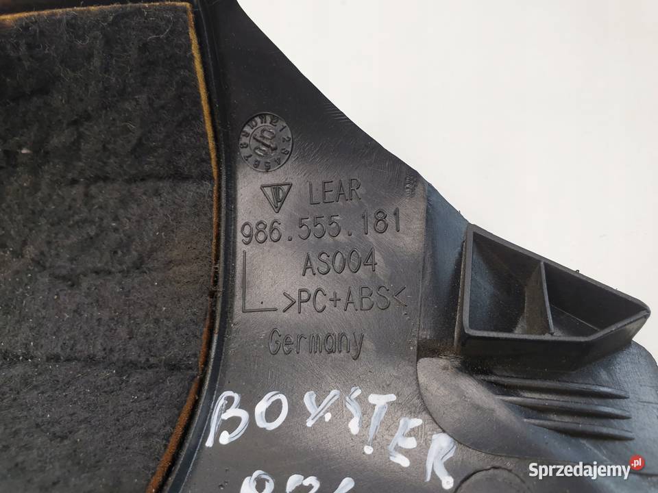 Porsche Boxster 986 LEWA OSŁONA SŁUPKA Rudka