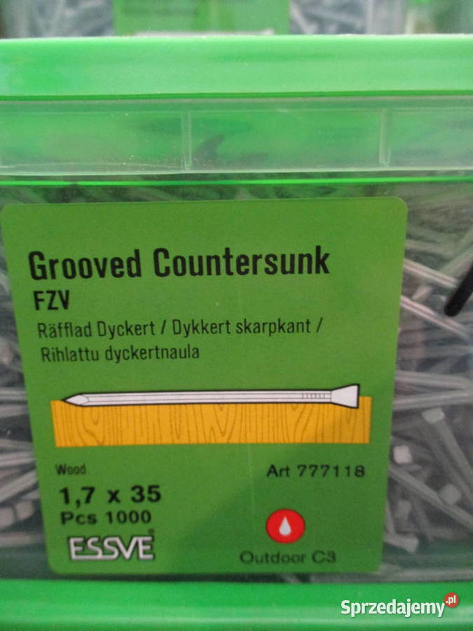 Essve sztyfty ryflowane ocynk 17x35 Art 777118