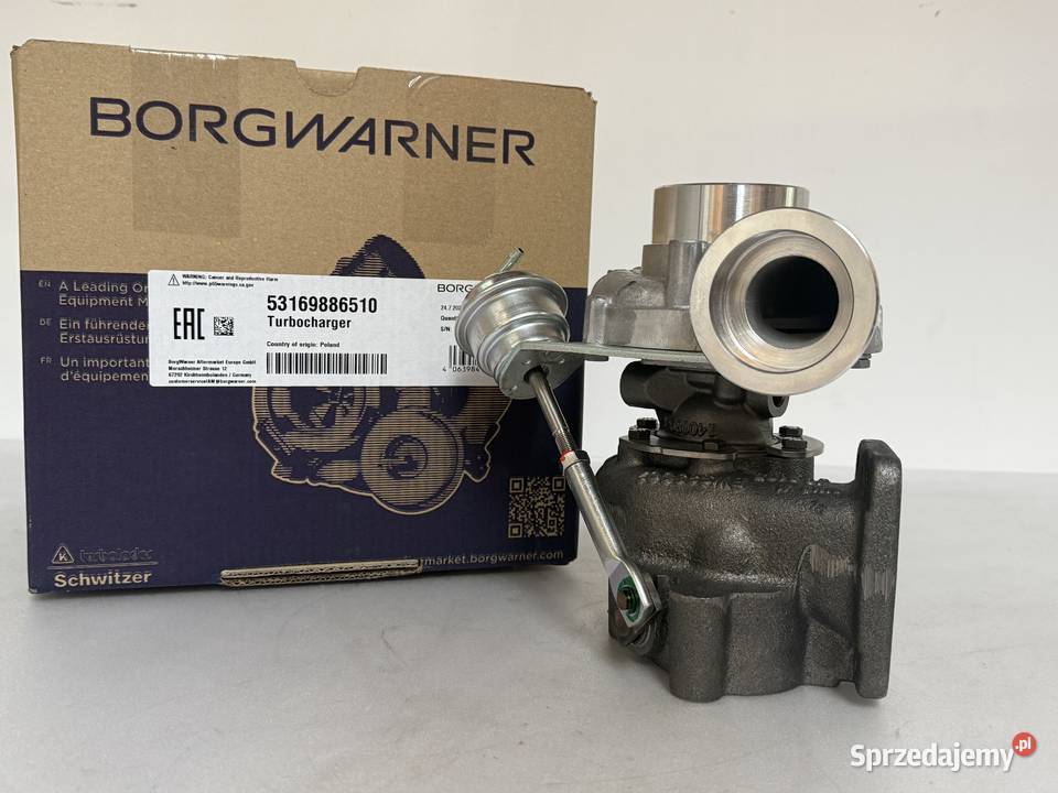 Nowa Turbosprężarka BorgWarner KKK 53169706510 Turbosprężarki Siedlce