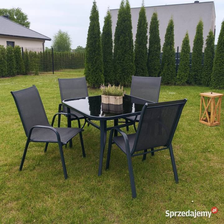 Zestaw mebli ogrodowych parasol