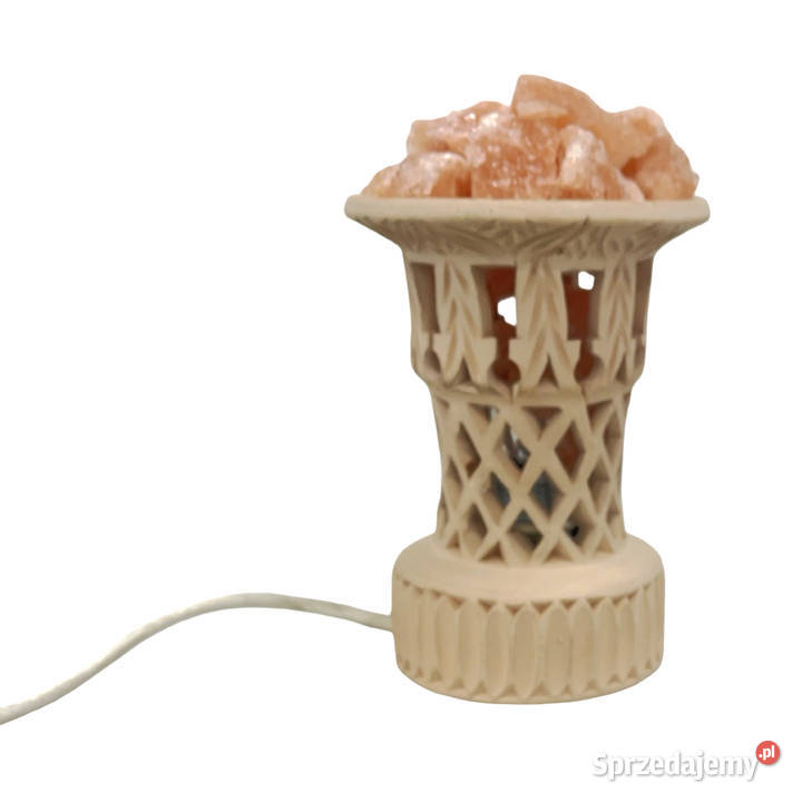 Rzeźbiona lampa solna z naturalnej soli Warszawa