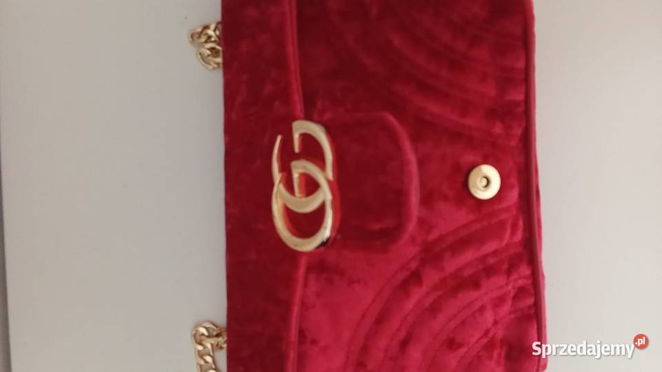 Gucci marmont Velvet handbag red torebka podkarpackie Stalowa Wola