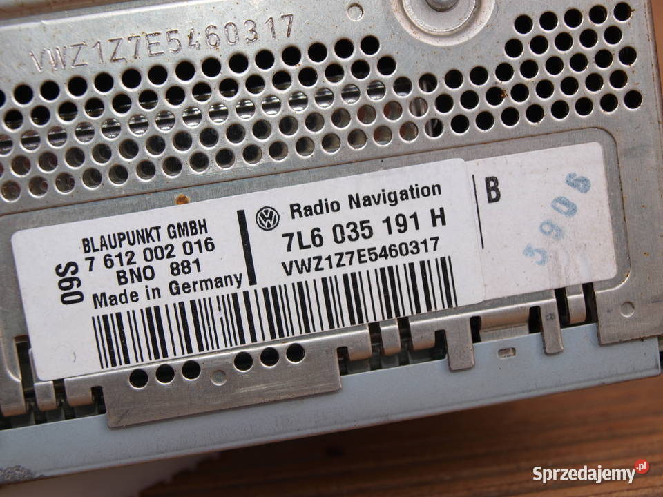 VW Touareg I radio CD nawigacja oryginalne 2002 Kalisz