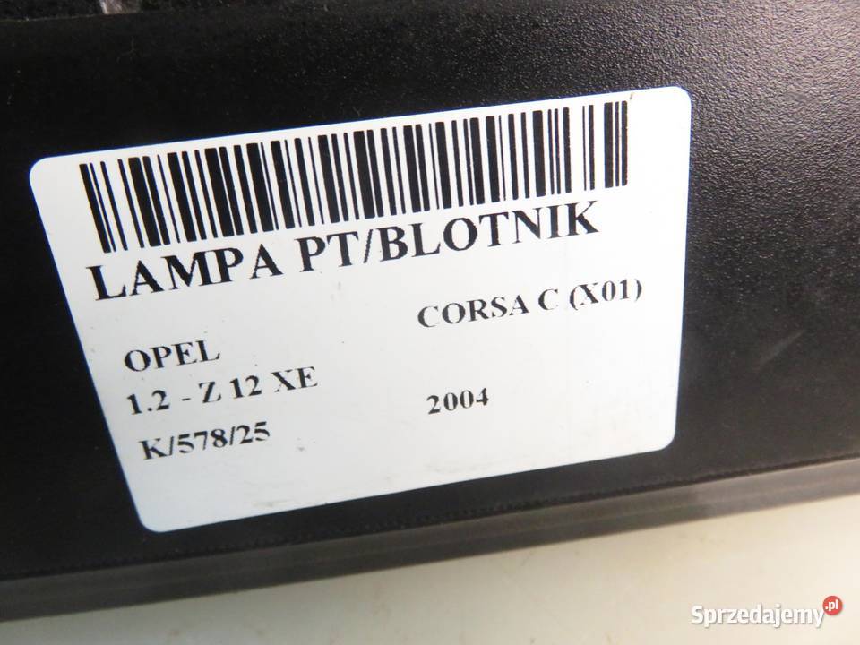 LAMPA PRAWA TYLNA OPEL CORSA C 09114337 sprzedam