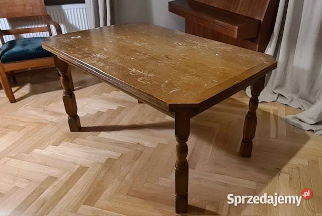 Stół rozkładany solidny nogi dębowe Szczecin sprzedam