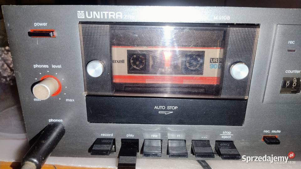magnetofon M 9108 unitra ZRK grający Magnetofony