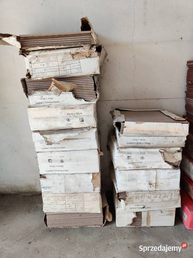 Płytki gresowe szare 17m2 Bęczarka