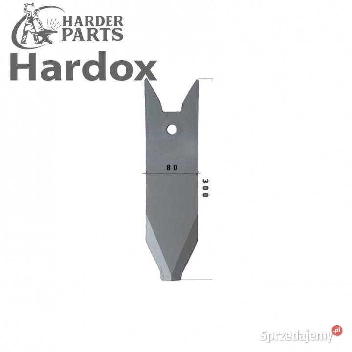 Dziób redlicy HARDOX części do grubera agregatu KONGSKILDE
