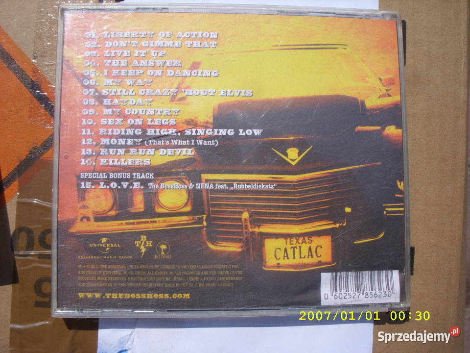Rock CDTHE BOSSHOSSLIBERTY OF ACTION Płyty i kasety