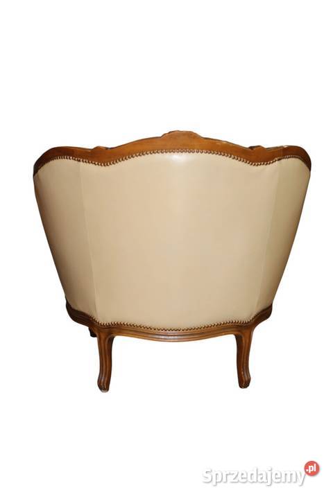 Skórzany fotel beczka w stylu Ludwika zachodniopomorskie sprzedam