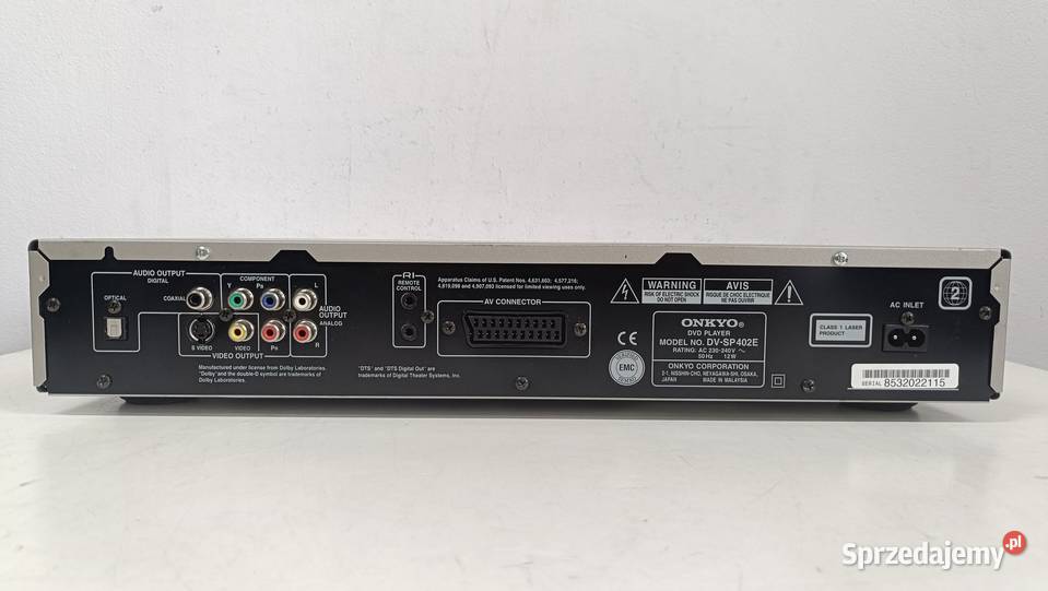 ONKYO DVSP402E Odtwarzacz płyt wielkopolskie Poznań