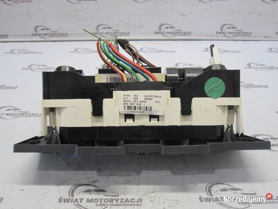 VW POLO V 11r panel klimatyzacji 6R0820045J