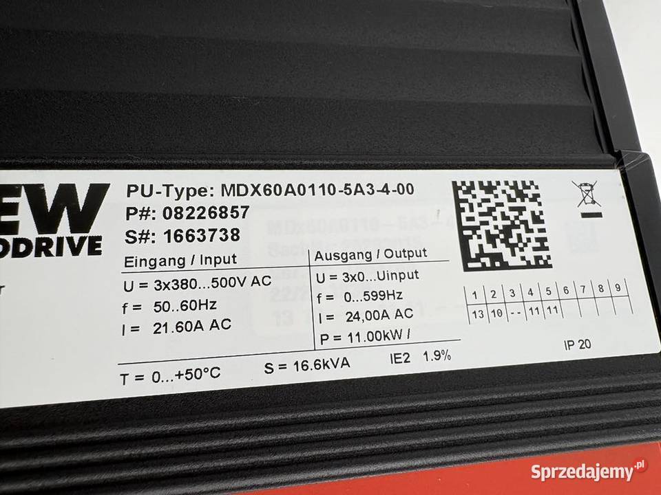 SEW 08226857 MDX60A01105A3400 18206786 MC07B0110 Warszawa