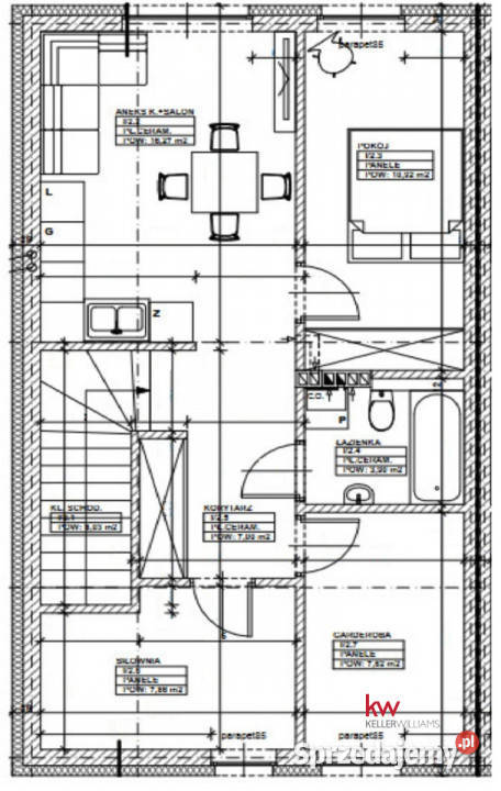 Mieszkanie sprzedam 616m2 Gowarzewo miejsce parkingowe