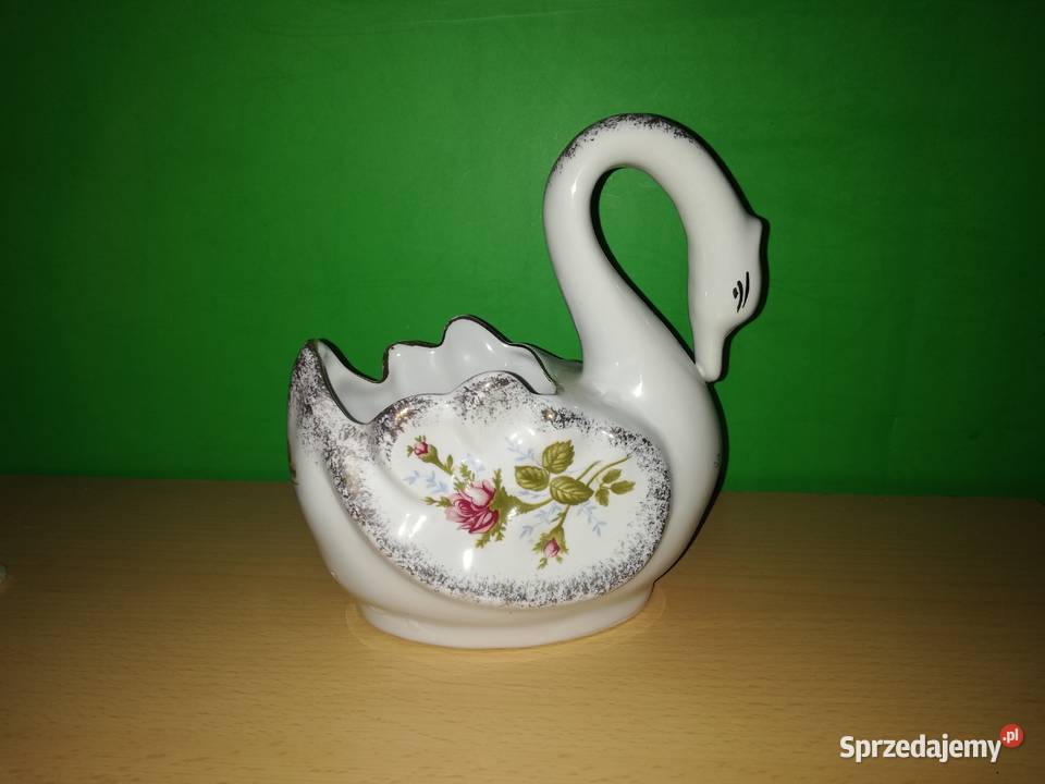 Porcelana z lat PRL łabądź mazowieckie Warszawa