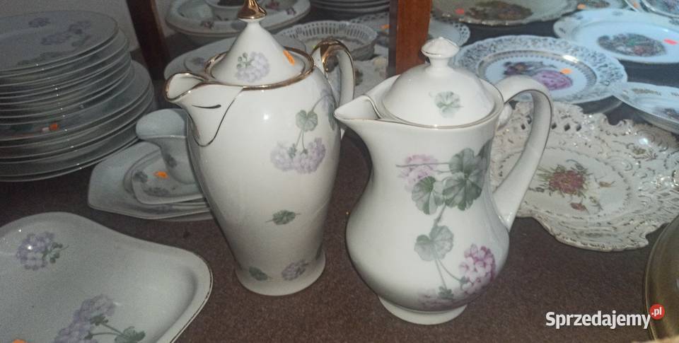 Dzbanek KPM Germany Hortensja Syg z lat 19041927 Porcelana i szkło Gdańsk