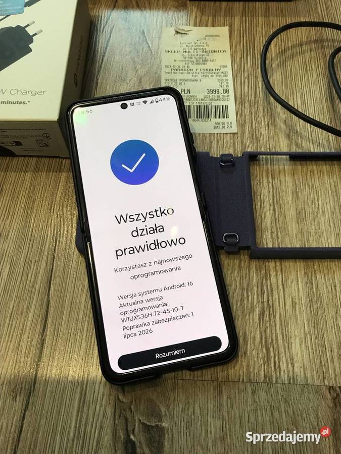 Motorola Razr 50 Ultra 12512 GB kompletny zestaw Wałbrzych