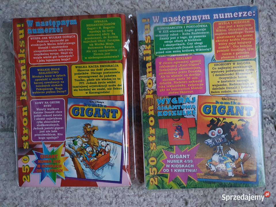 Komiks Gigant zestaw 7 tomów 1999 Komiksy Gdynia