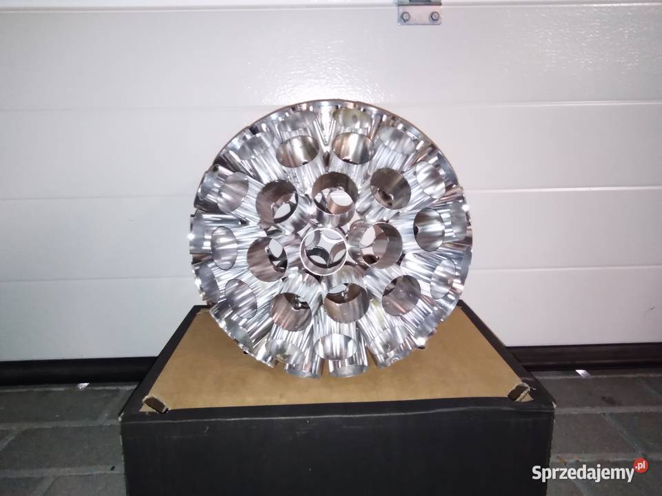 Lampa oprawa świetlna metalowa kula aluminium Łomianki