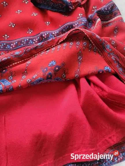 Monsoonczerwona sukienka Boho38M sprzedam