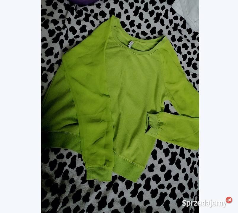 bluza łączone materiały tiulowe rękawy YORkER s Odzież damska Leszno