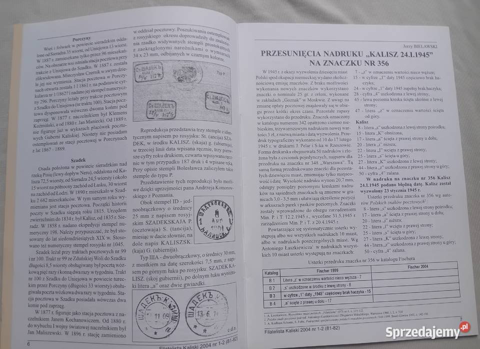 Kwartalnik Filatelista Kaliski 12 8182 Koźminek