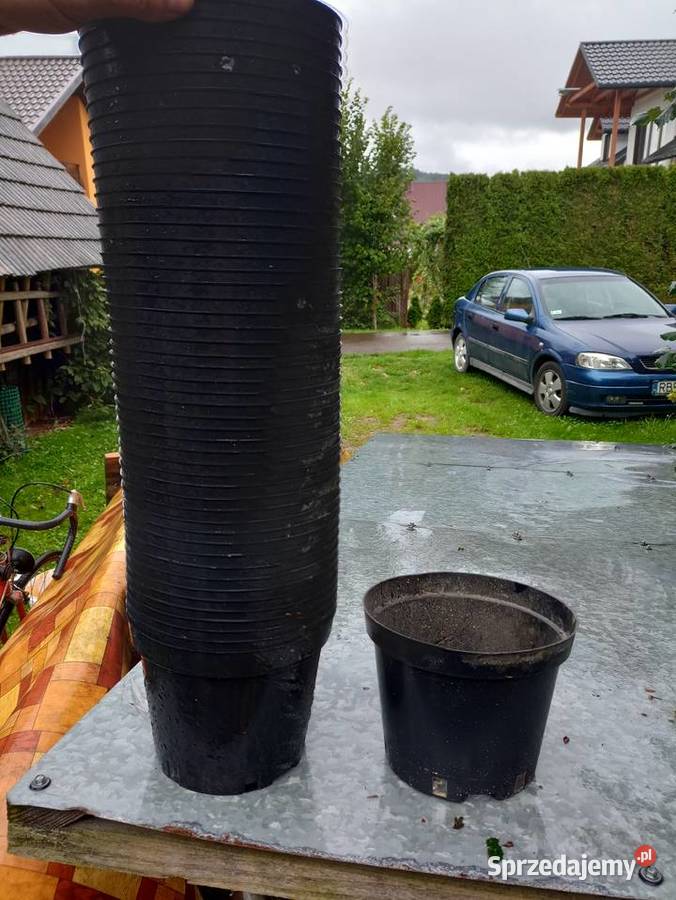 Doniczka produkcyjna czarna 3l Domaradz