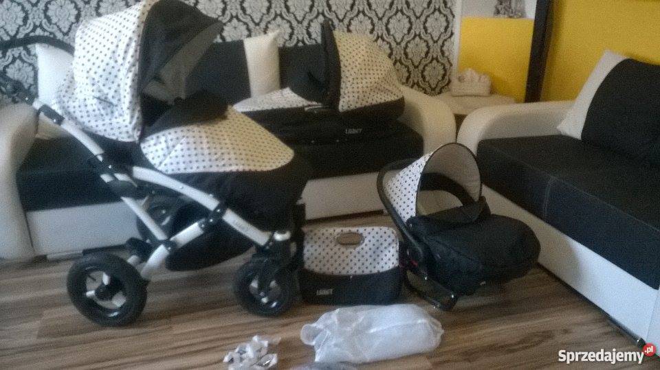 Wózek 3 w 1 tako laret groszki kropki Przekładane siedzisko  Złoty Stok