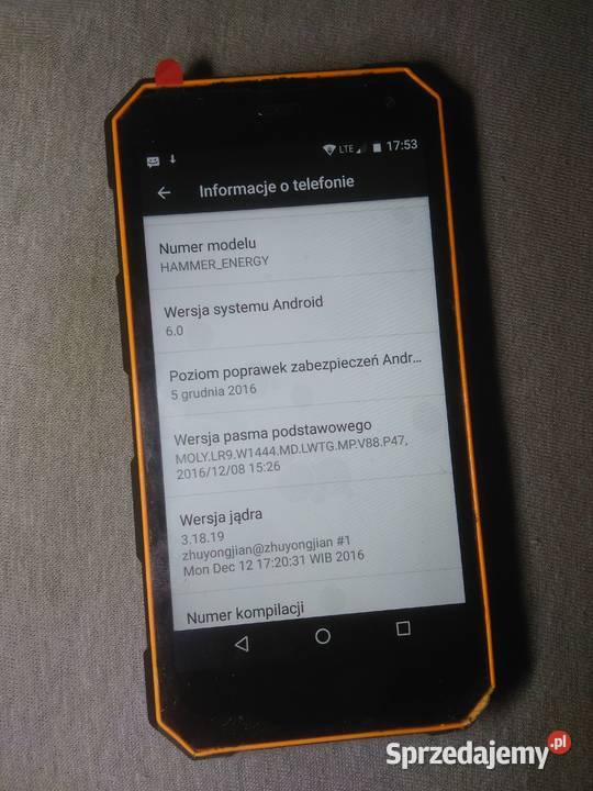 myphone hammer energy telefon budowlany odporny świętokrzyskie Sandomierz