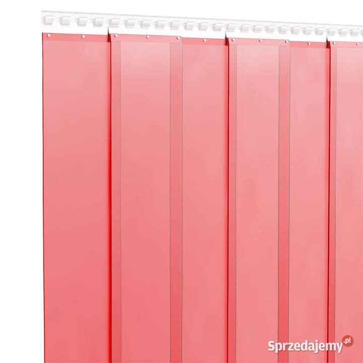 Kurtyna paskowa czerwona 300 mm x 26 mm 25 m PVC mazowieckie Warszawa sprzedam