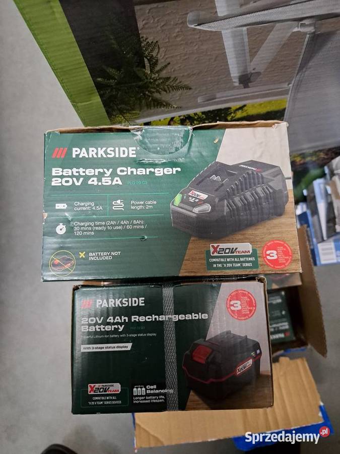 sprzedam baterie parkside 4 aha 20v plus