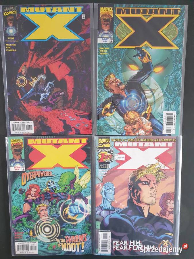 Mutant X zestaw 4 komiksów Marvel USA Gdynia