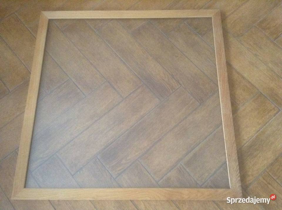 Drewnana rama do obrazu z oszkleniem wymwew70x70 beżowy Opole