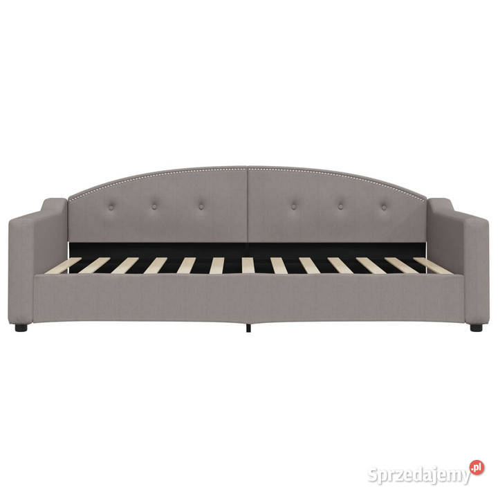 Sofa rozsuwana z szufladami taupe tkanina