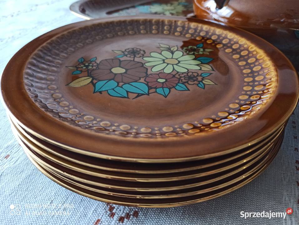 Serwis obiadowy porcelit Tułowice PRL fason Białystok