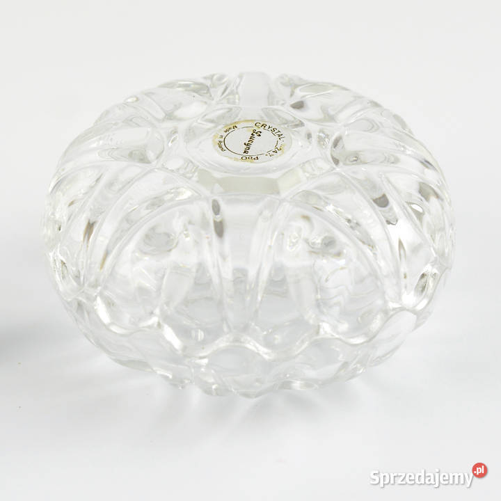 Kryształowa szkatuła muszla Huty Szkła Lucyna Warszawa