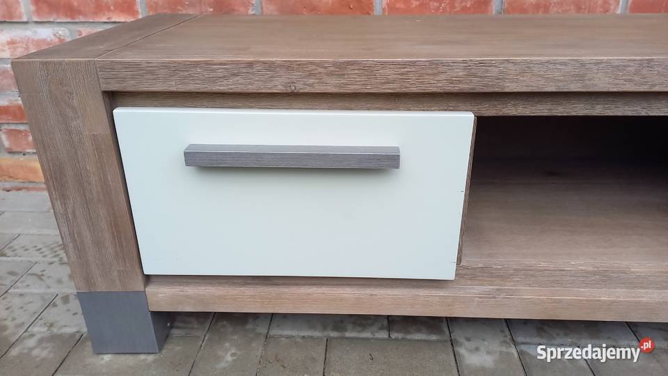 Komoda RTV akacja drewniana Szafka pod telewizor 160cm Gawroniec