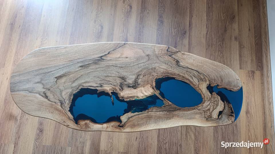 Stolik kawowy orzech żywica epoksydowa Unikalny Dom i Ogród Przemyśl