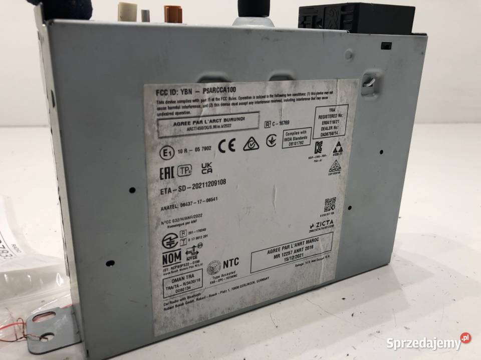 RADIO CITROEN C3 III 9851901880 1624 ODTWARZACZ