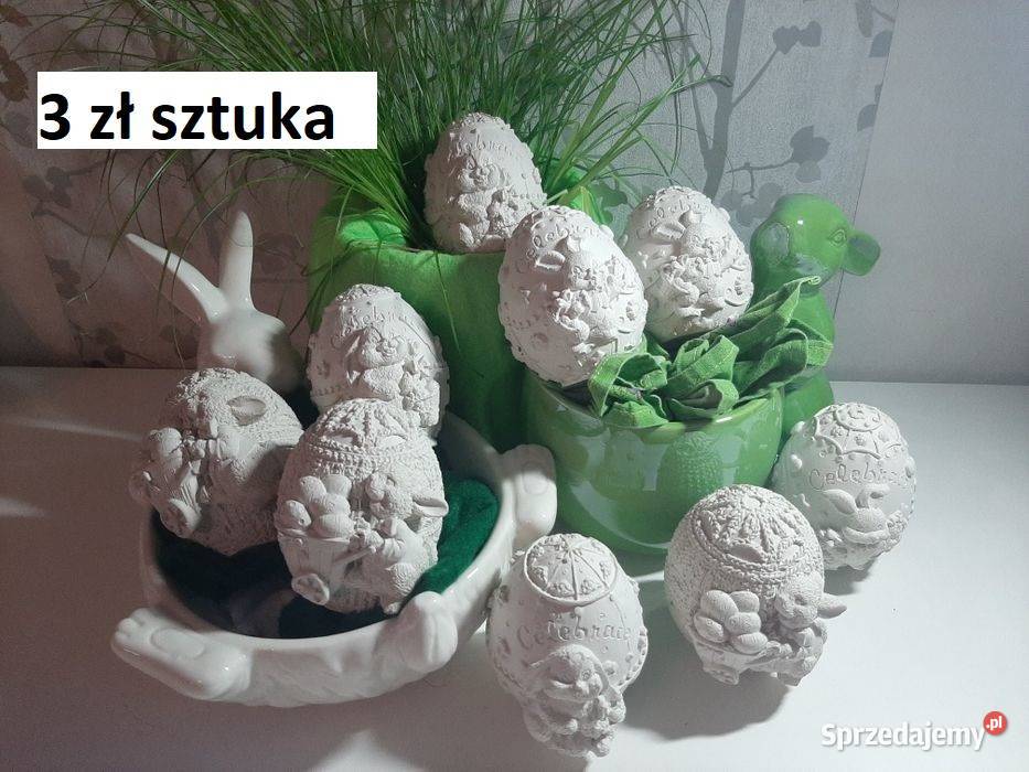 Króliczek gipsowy dziewczynka zajączek z gipsu Wrocław