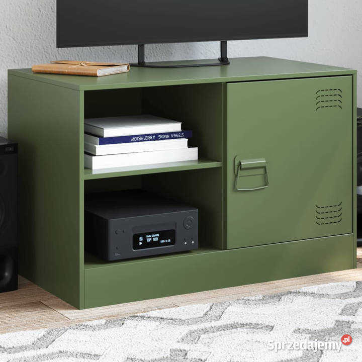 Szafka pod telewizor oliwkowa 67x39x44 stalowa Warszawa sprzedam