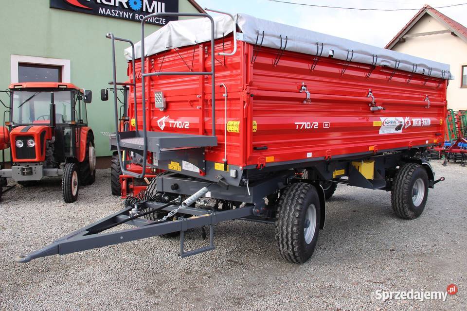 Przyczepa rolnicza przyczepy dwuosiowa METALFACH nieuszkodzony Rogóźno sprzedam