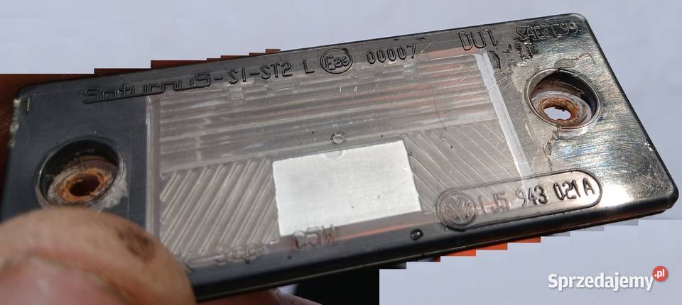 Oświetlenie tablicy rejestracyjnej VW PASSAT B5 śląskie Szczerbice