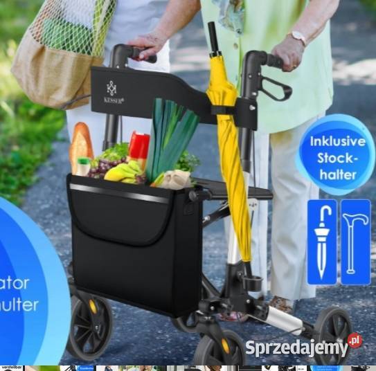 Wózek seniora krzesełko i torba łódzkie Konstantynów Łódzki