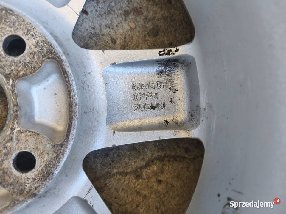 Felgi aluminiowe R14 na 4 śróby Średnica 14" Wólka Korczowska sprzedam