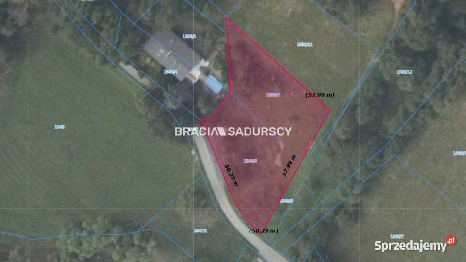 sprzedaży działki 2253m2 Głogoczów