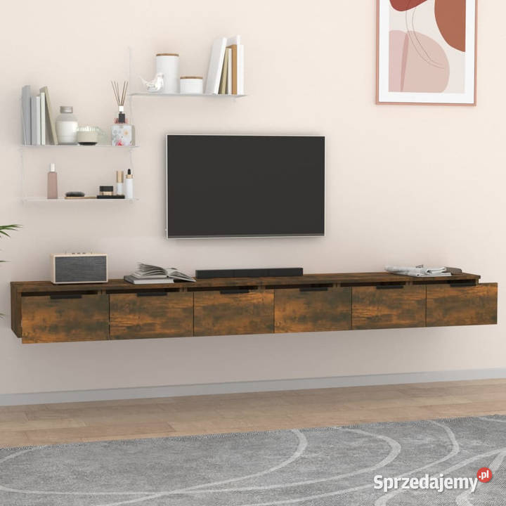 Szafki wiszące 2 przydymiony dąb 102x30x20 Warszawa