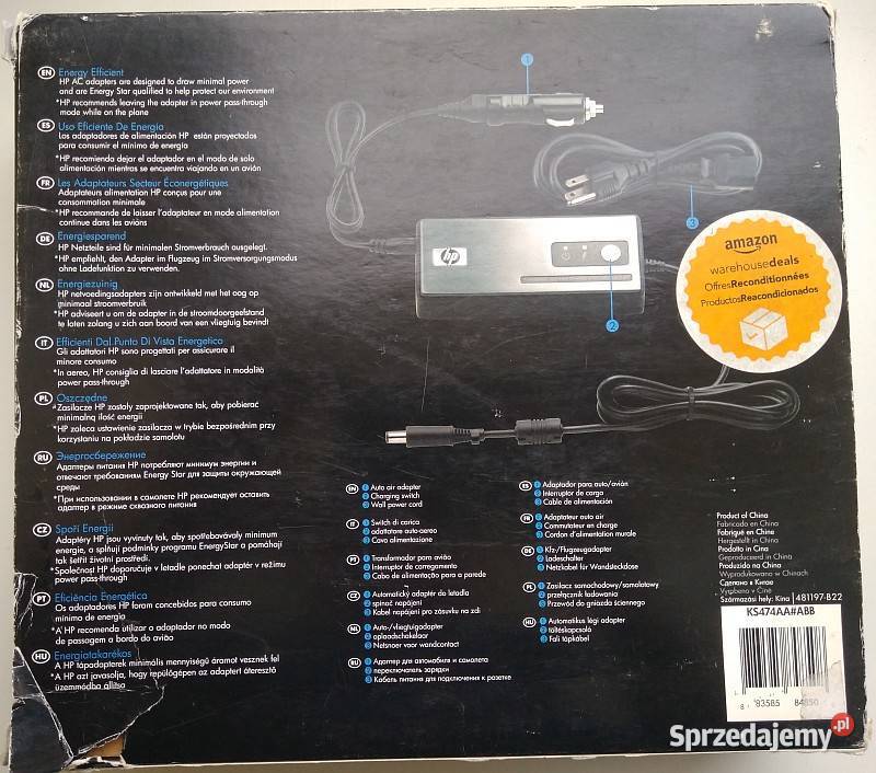 HP ZASILACZ PODRÓŻNY 90W COMBO AC ADAPTER Łódź